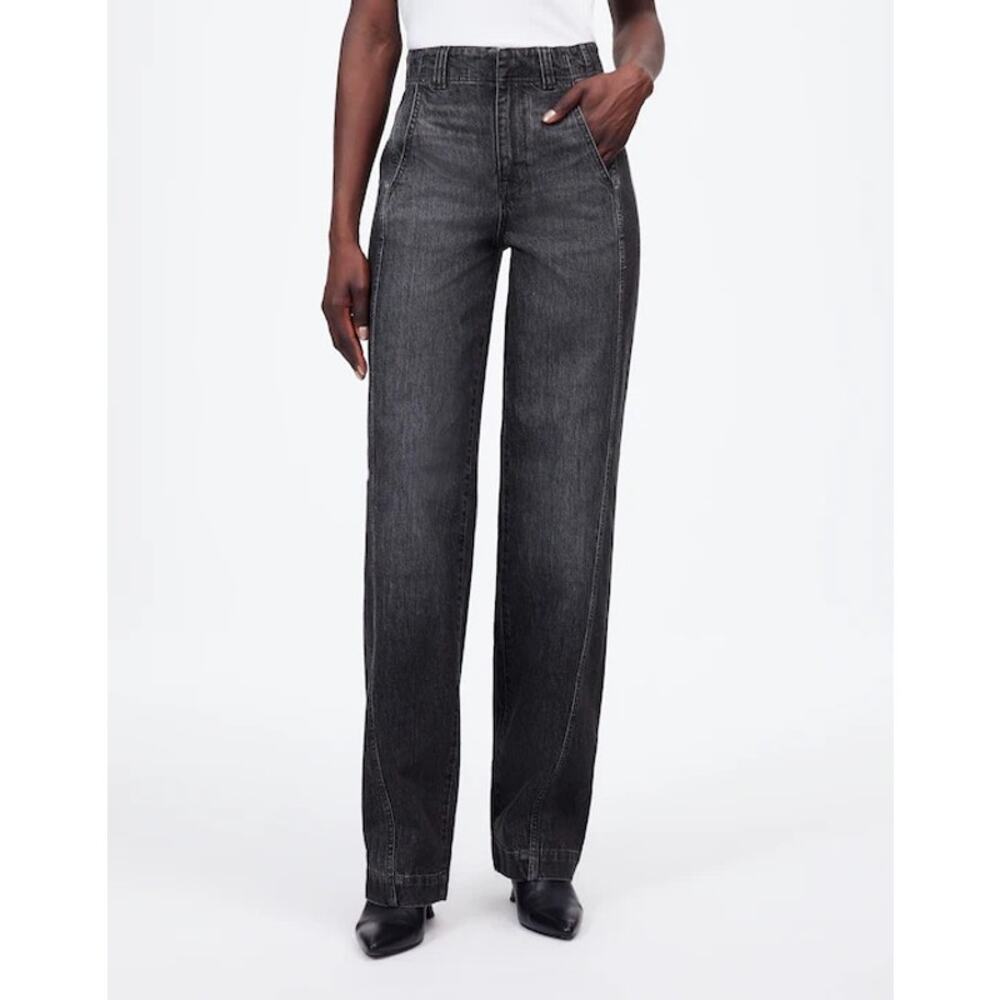 $148 New Madewell Tapered Denim Trousers - 25 - Robles Wash